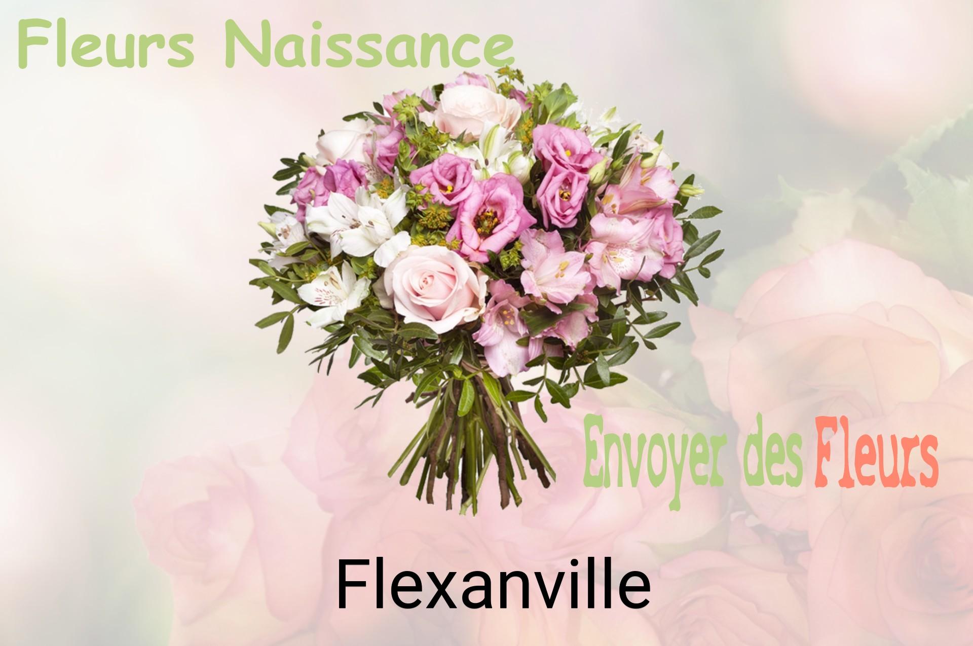 Bouquet de fleurs de naissance livré à Flexanville